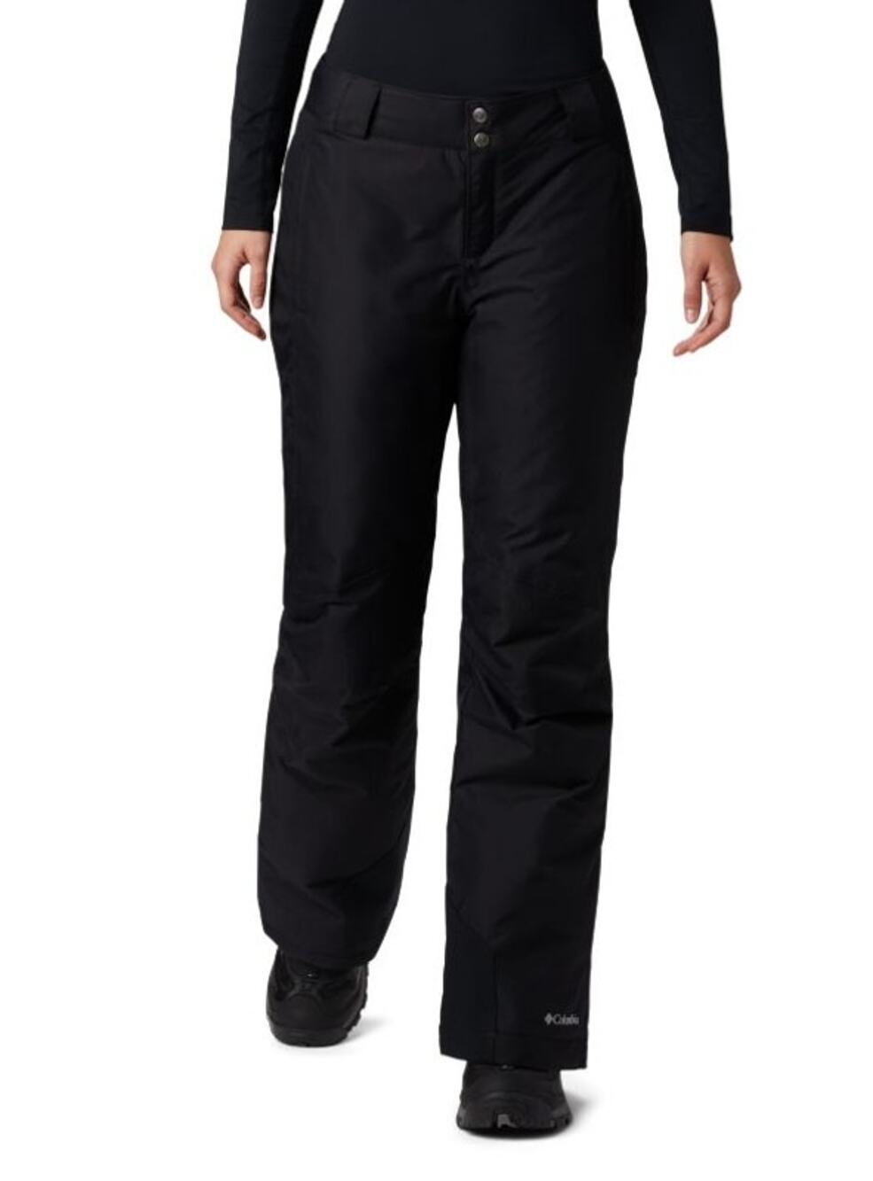 COLUMBIA Women's Bugaboo Snow Pants 1X Black Omni Heat Waterproof NWT